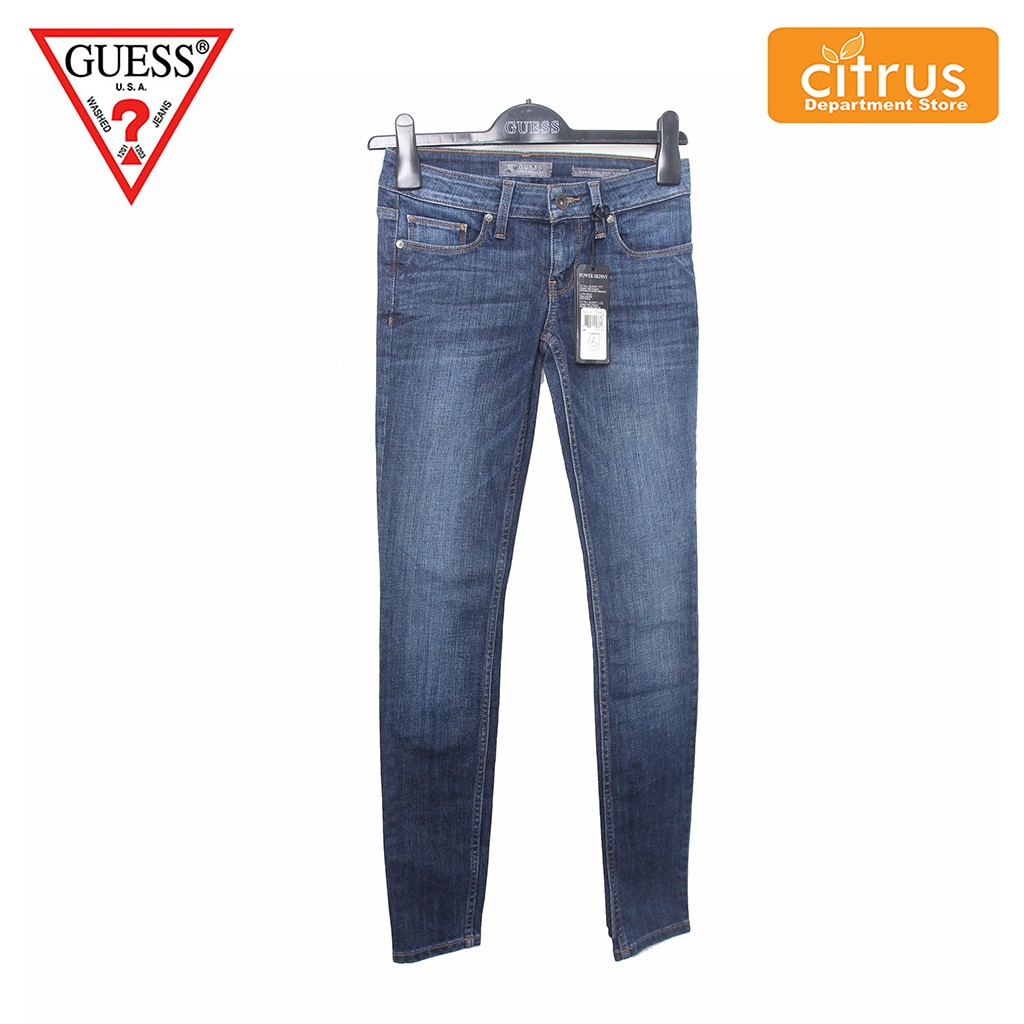  CELANA  PANJANG WANITA GUESS  BT0001 STARLET BOOT BLUE JEANS  