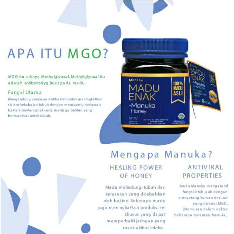 MADU ENAK MANUKA HONEY 250GR