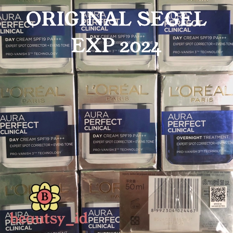 Loreal White Perfect Aura Clinical Day Night Cream 50 ml  L'oreal Paris Krim Pagi Malam ORIGINAL COD