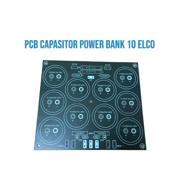 PCB CAPASITOR POWER BANK 10 ELCO