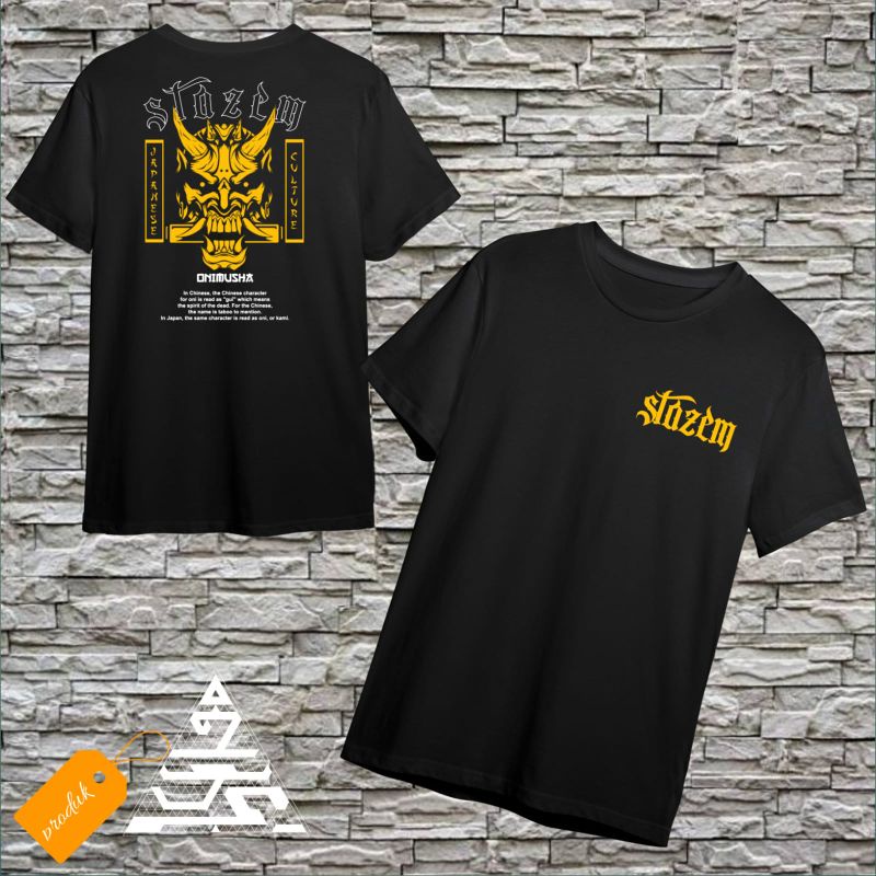 Tshirt Stazem Black Japan Oni local pride