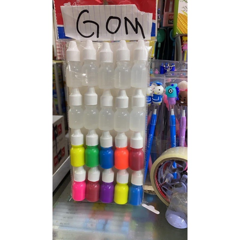 BAHAN DASAR SLIME - GOAM / PEWARNA / COLORING / BUBUK GLITTER GLITER / COLOUR / COLOR / ESSENS / GLITTER UK 5 ML / 10 ML / LEM BENING / CLEAR GLUE TRANSPARANT LEM BENING ANTI GAGAL POVINAL