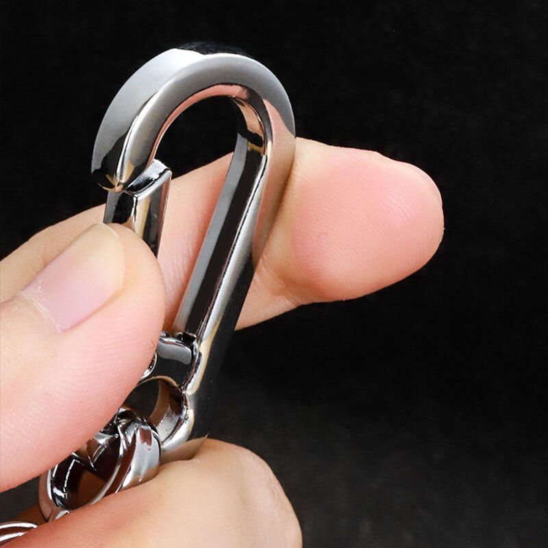 Car Keychain Anti-Lost License Plate Digital Braided Rope Metal Key Chain Pendant Auto Parts