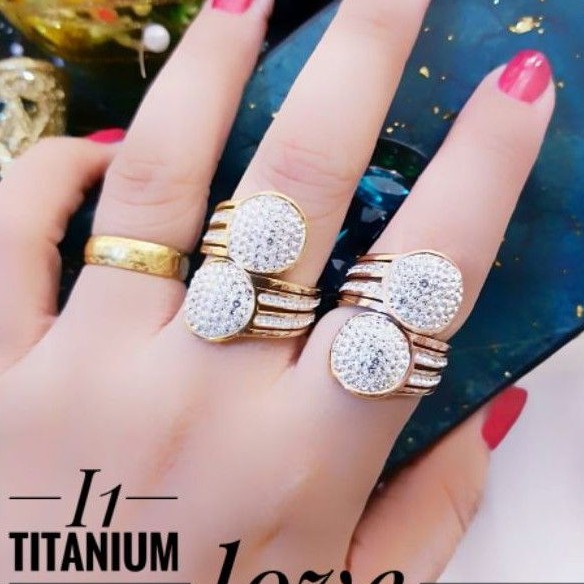 Titanium cincin wanita 2397