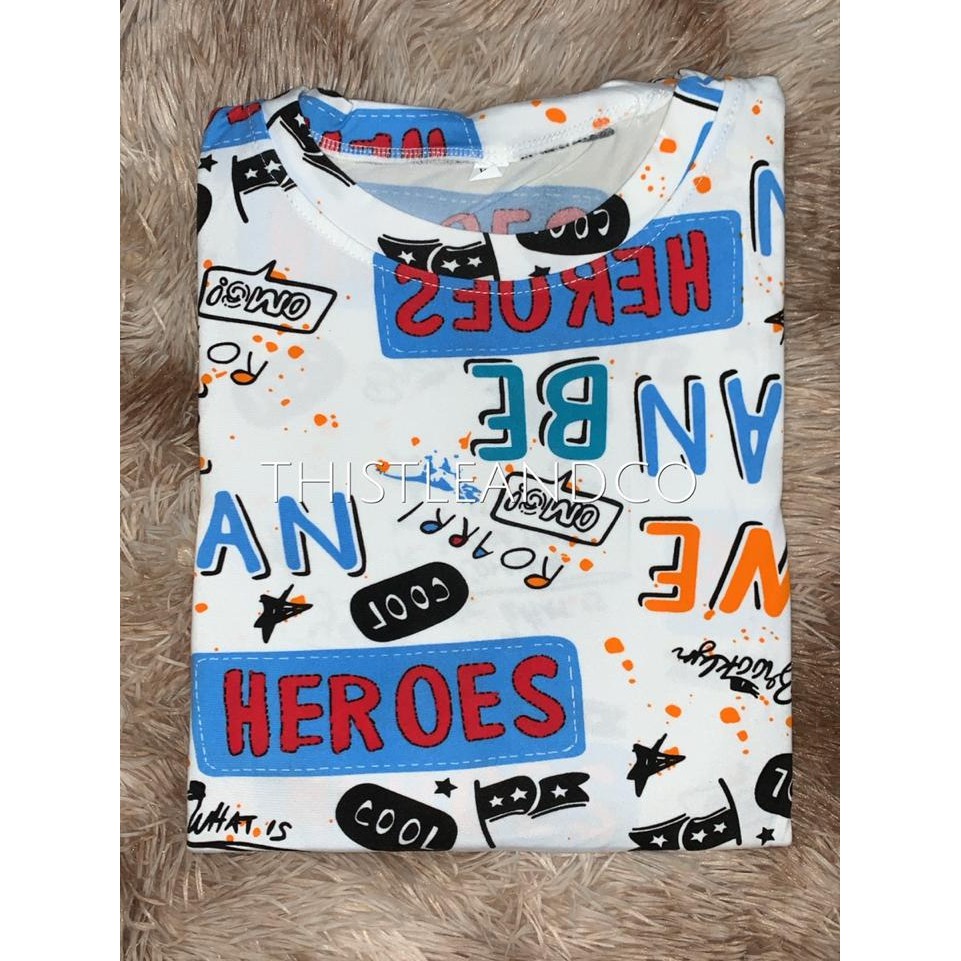 Oversize Tee Tshirt   Model Longgar Untuk Wanita Motif  Fox Heroes