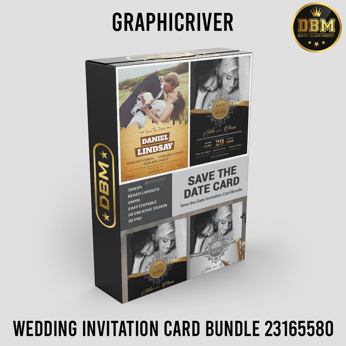 Wedding Invitation Card Bundle - Photoshop