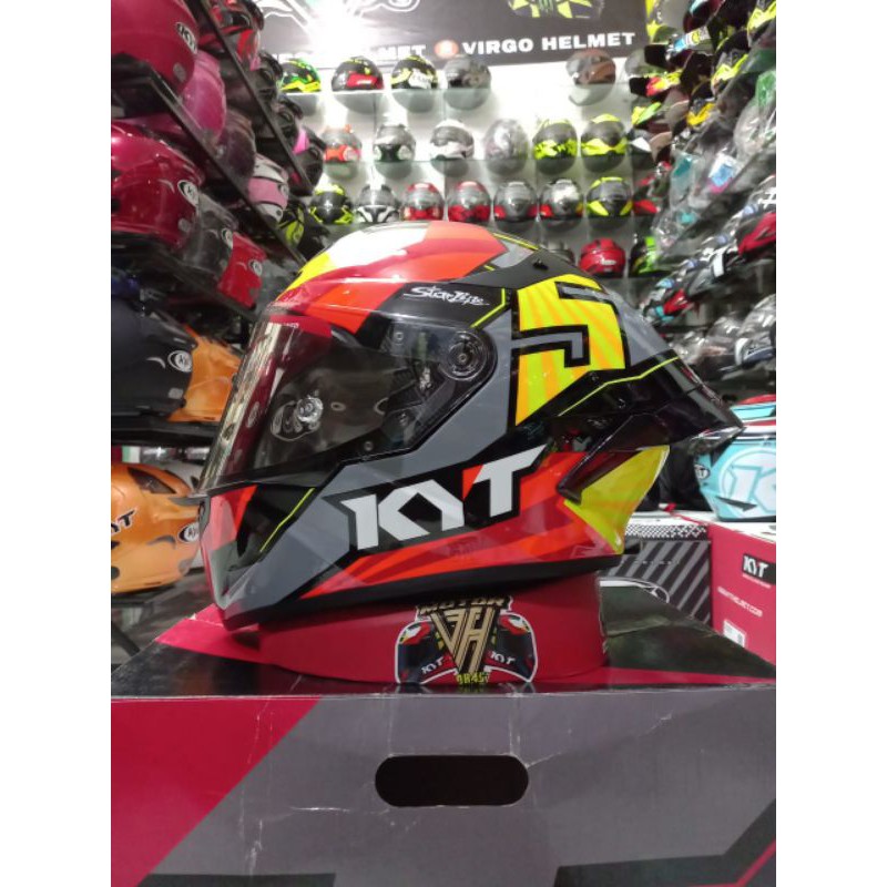 KYT HELM TT COURSE JAUME MASIA REPLIKA PAKET GANTENG