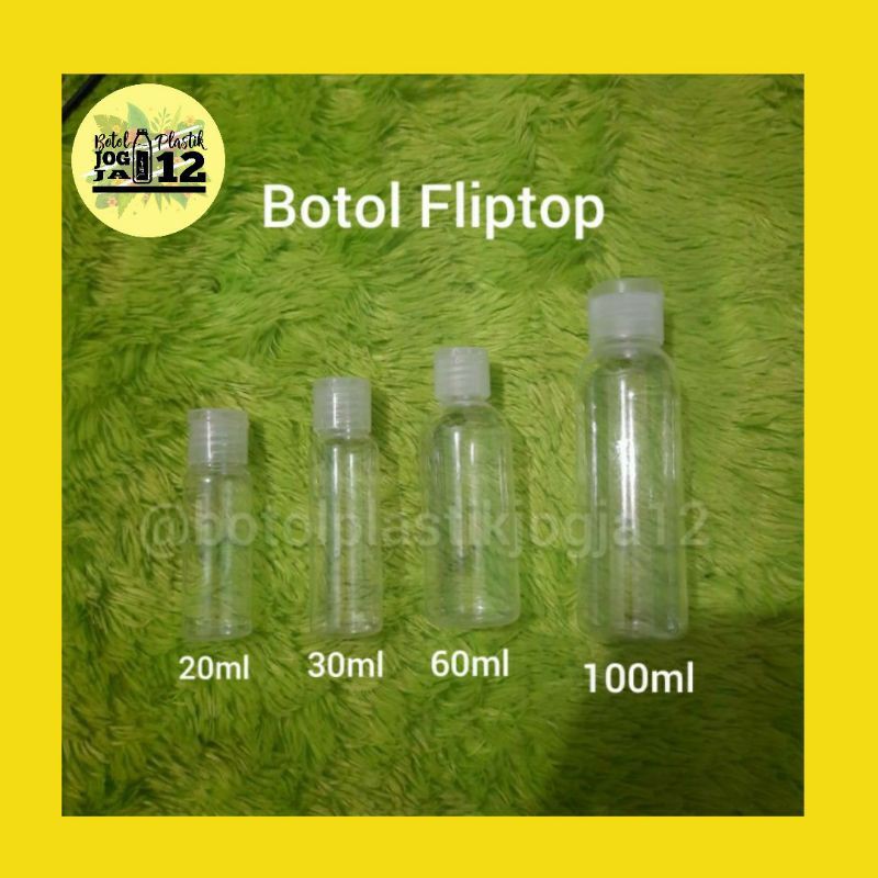 Botol Fliptop 100ml, Botol Fliptop 60Ml,  Fliptop 30Ml,  Fliptop 20Ml, Botol Plastik Fliptop8