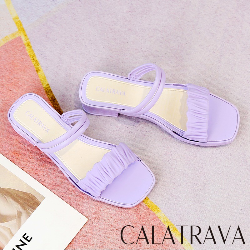 Sendal Wedges Wanita | Sandal Slop Jelly Karet Calatrava | Sendal Wanita 2 IN 1 Jelly Import l 713-CL5