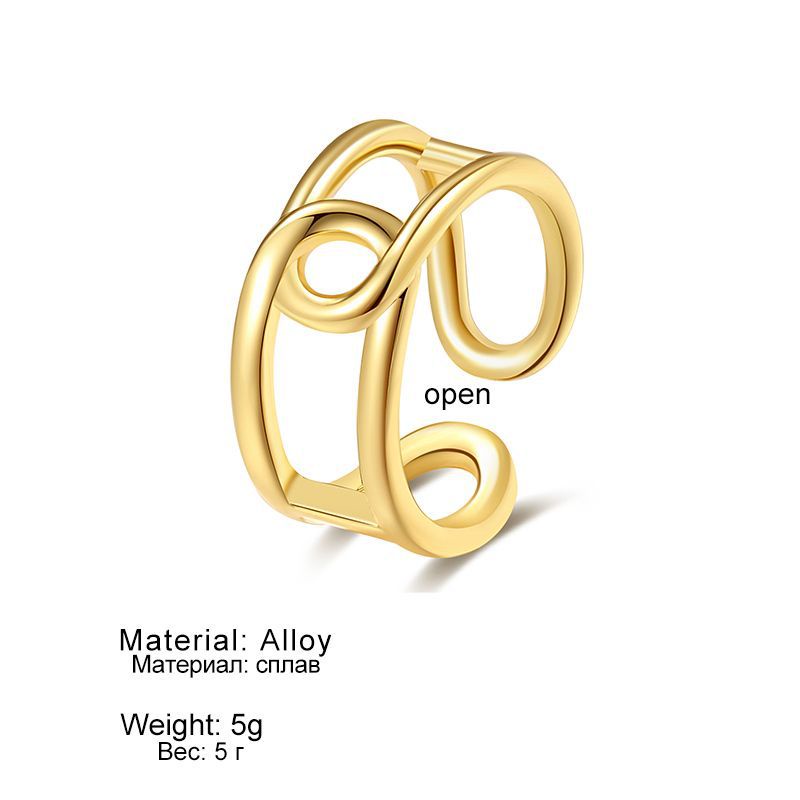 Punk cross open ring fashion hollow ring for women