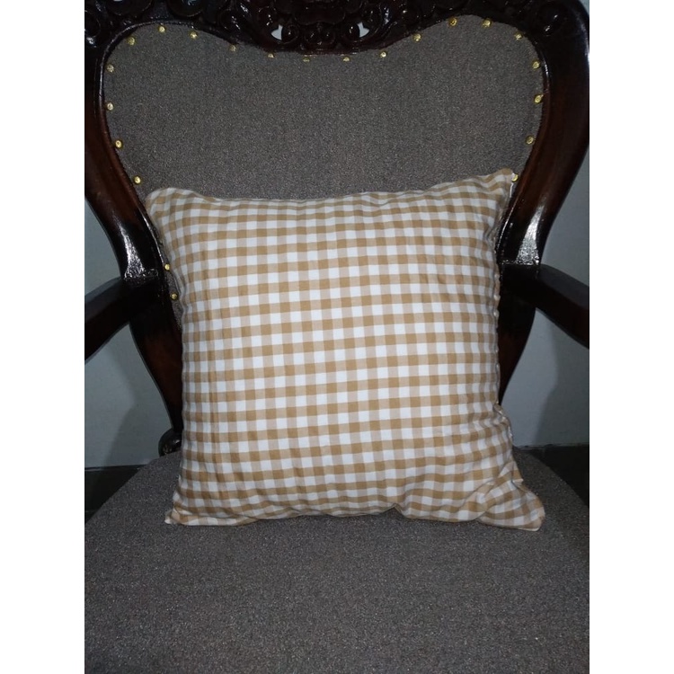 SARUNG BANTAL SOFA / SOPA Motif Kotak-kotak SIZE 45x45 cm Cantik Estetik Kekinian Gaya Korea Katun dari Ismi Store