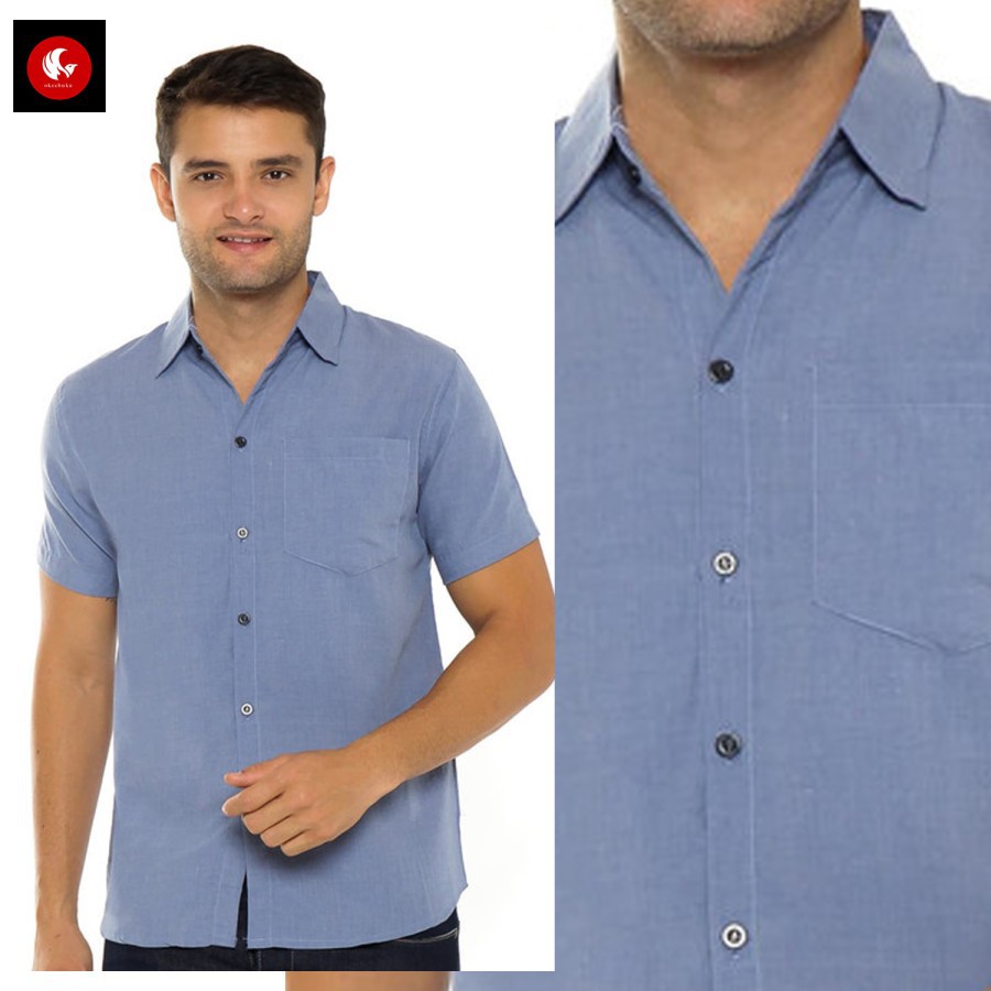 Pakaian Pria Kemeja Cowok Kekinian Baju Koko Dewasa Kemeja Cowok Standar K8C7 Kemeja Cowok Premium K
