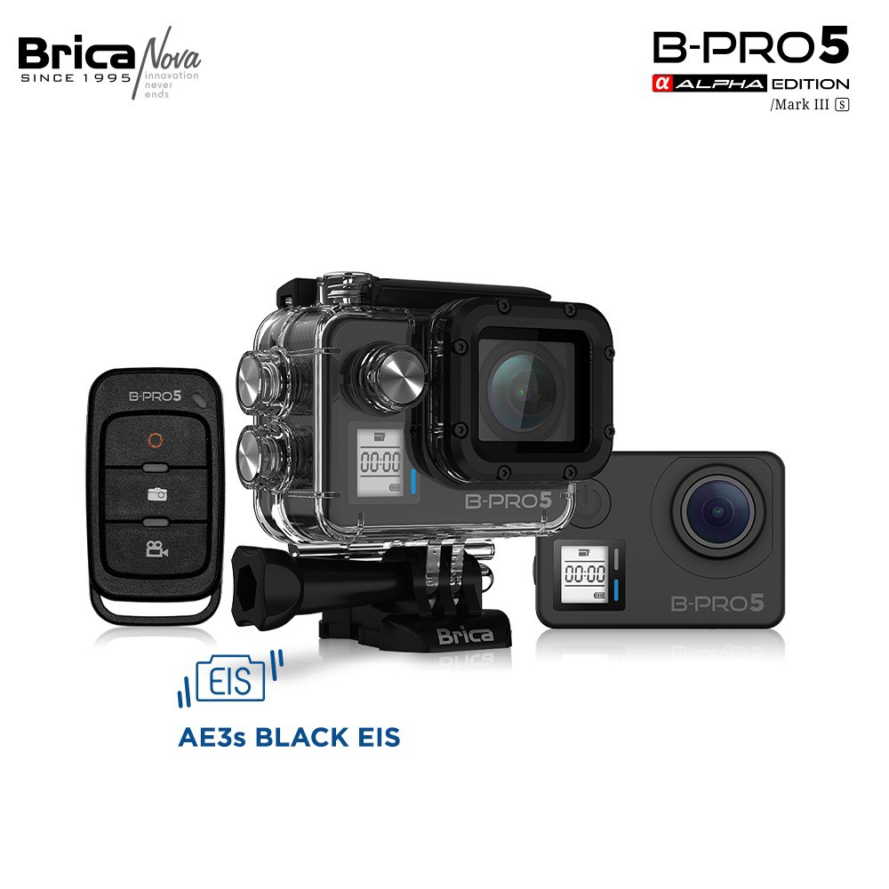 Brica B-PRO5 Alpha Edition 4K Mark III S (AE3S) Black + Gratis Kaos - Action Cam Image 5