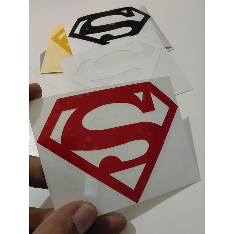 STICKER LOGO SUPERMAN CUTTING