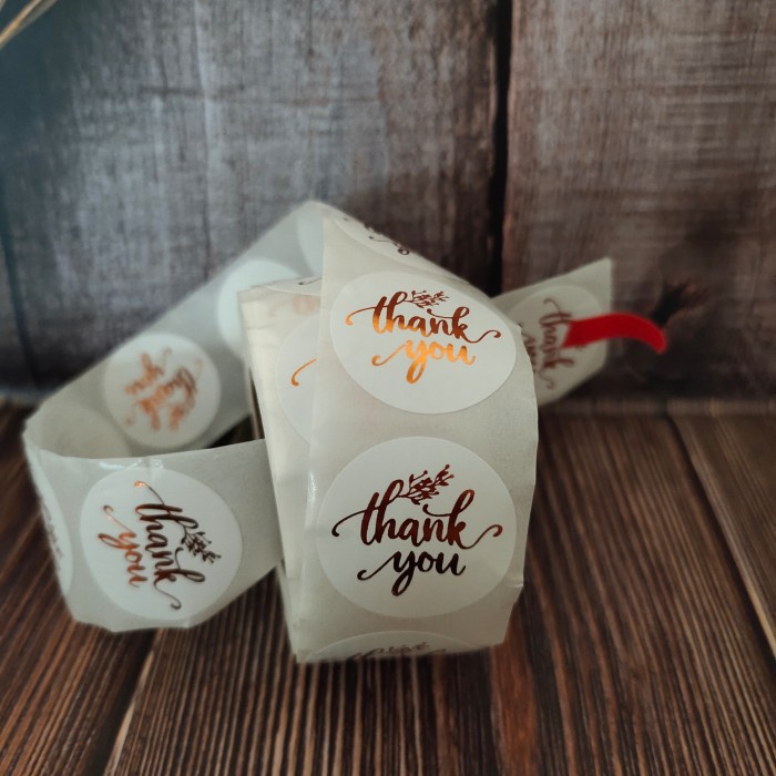 

sticker thank you (100pcs) diameter 2.5cm