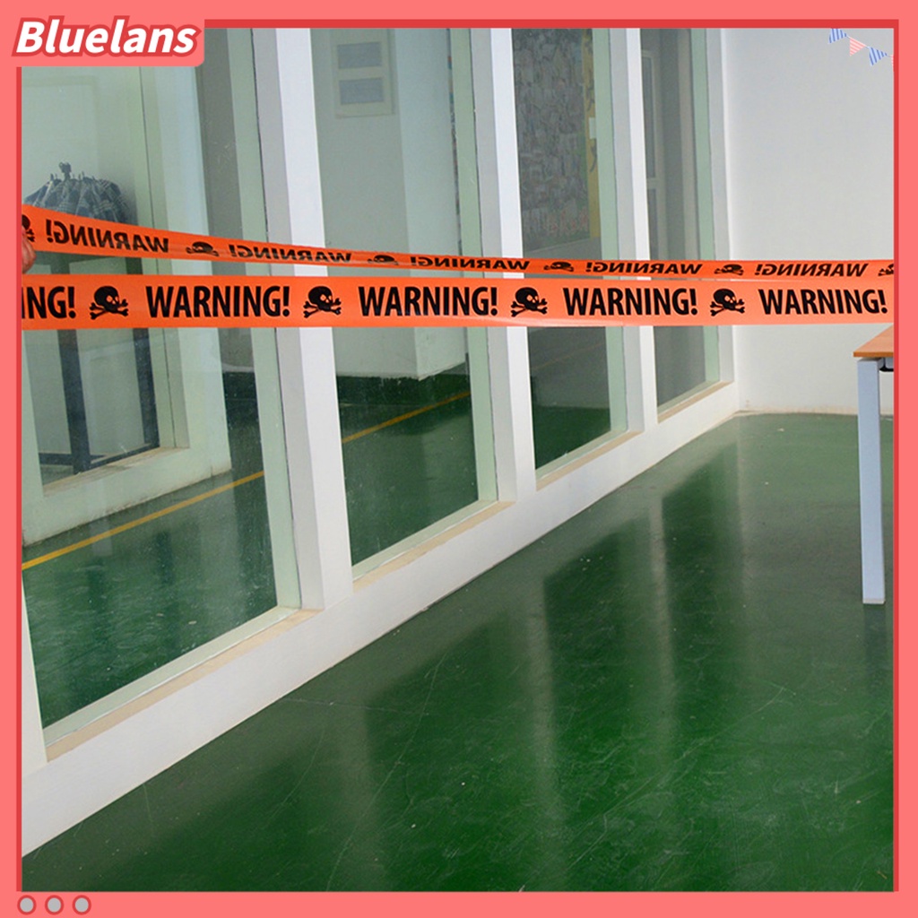 1 Roll Pita Peringatan Energetik Anti Pudar Warna Terang Bentuk Kepala Tengkorak Untuk Dekorasi Pesta Halloween