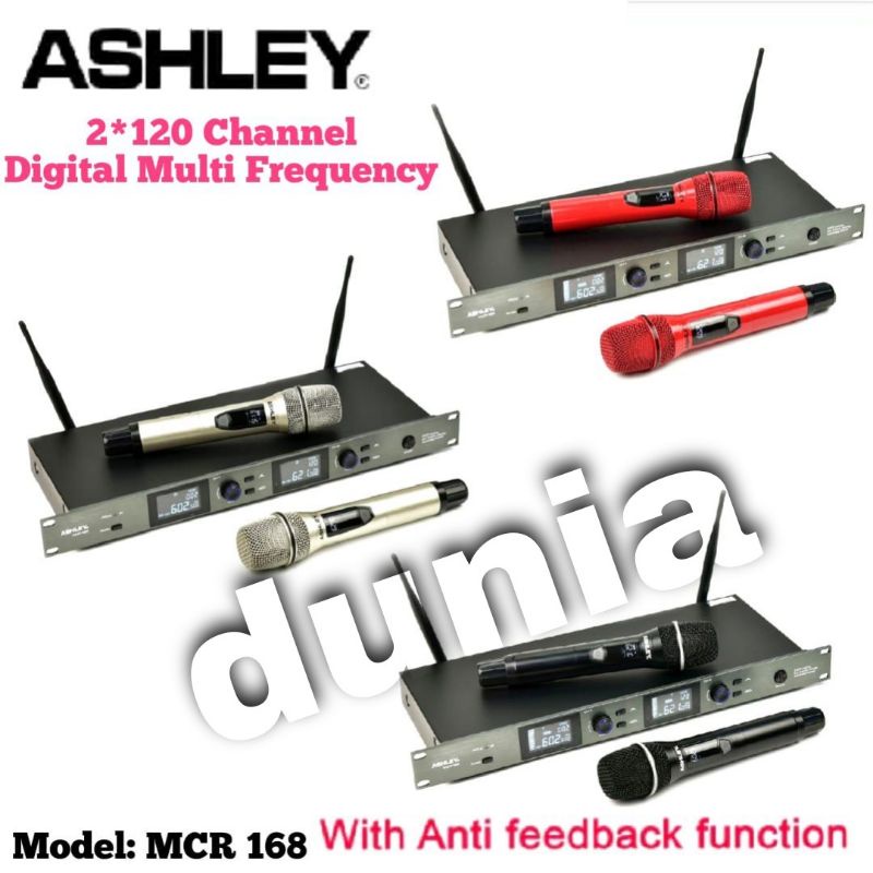 Microphone mic Wireless Ashley MCR 168 Original Handheld