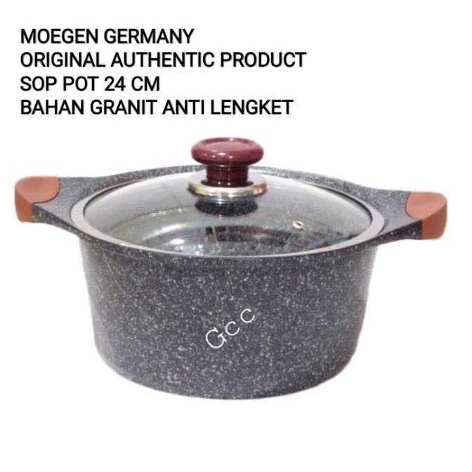Alat Masak Panci Marbel Anti Lengket Granit Moegen Germany 24CM