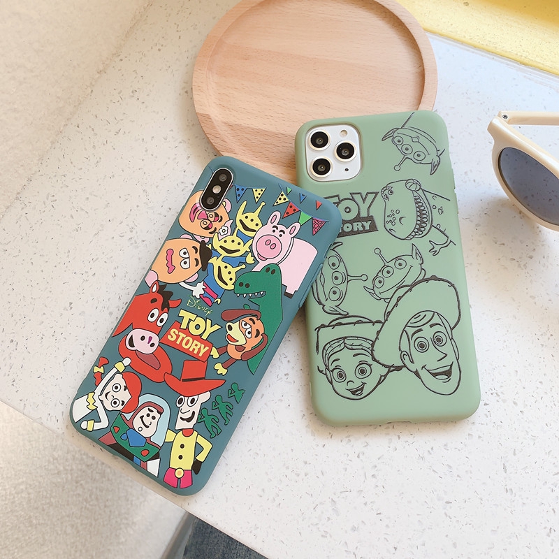 Soft Case Handphone Hijau/Biru Motif Toy Story untuk