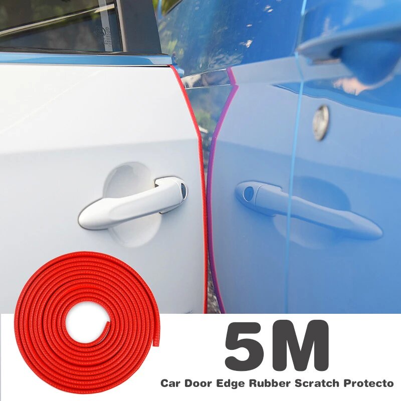 Karet Pelindung Pintu Mobil Karet List Pintu Strip Door Guard Aksesoris Bumper Inti Baja Universal