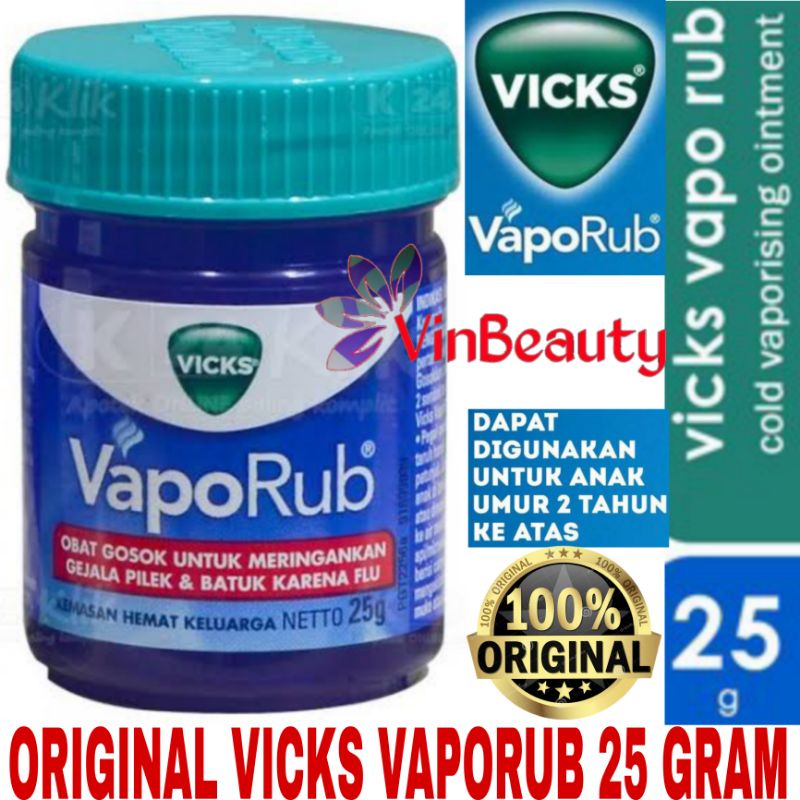 BALSEM VICKS 25 GRAM VAPORUB