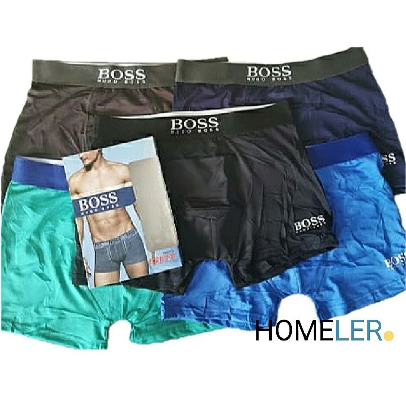 Celana Dalam Pria (1 Box Isi 3 Pcs) / Celana Dalam Pria Boxer Dewasa / Cd Sempak Boxer Pria