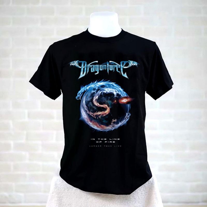kaos band original distro clothing.id - dragonforce J013
