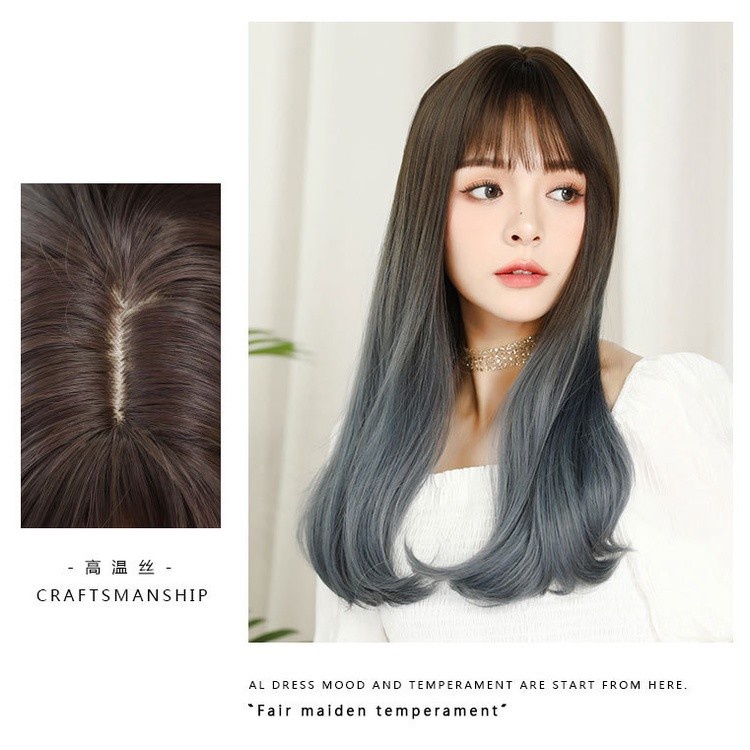 WDA-25 wig daily kpop korea jepang gradasi abu gray rambut palsu