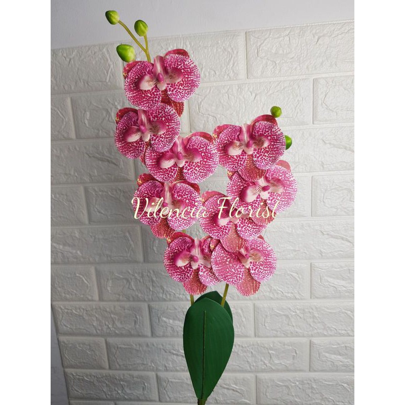 BUNGA ANGGREK ARTIFICIAL LATEX PALSU IMITASI HIAS DEKORASI/ARTIFICIAL FLOWER ORCHID LATEX 3D