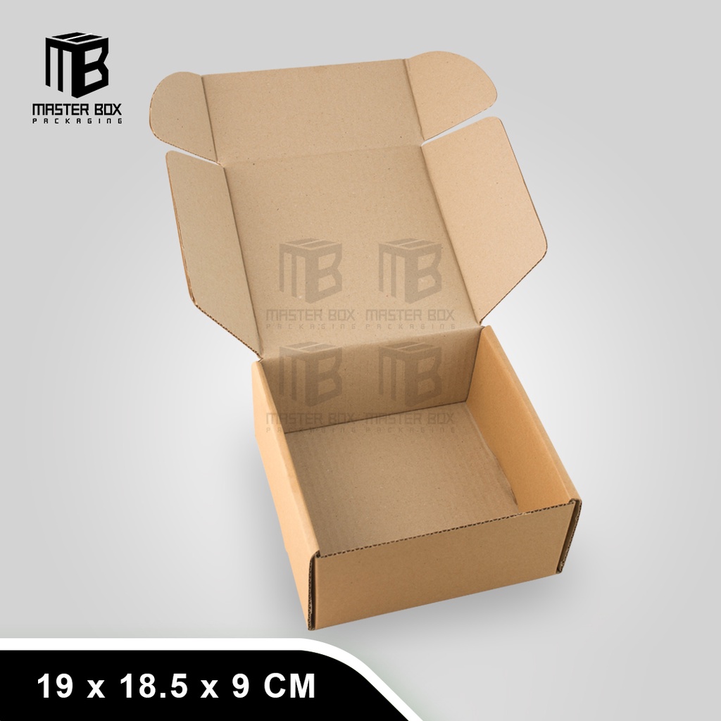 

( Paket 30 pcs ) Box / Kardus Packaging uk 19 x 18.5 x 9 CM Die cut. Model Pizza dan harga murah.