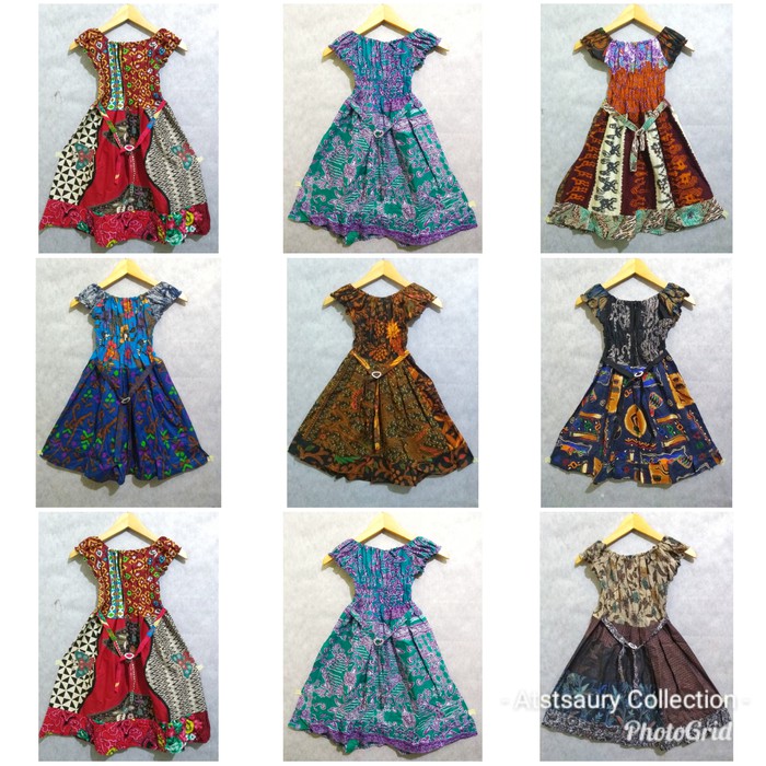 Dress Anak Batik GESPER 2-8 Tahun Termurah