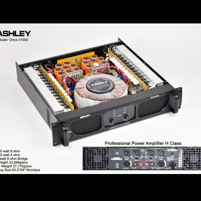 POWER AMPLIFIER ASHLEY ONYX21000/ONYX 21000 ORIGINAL