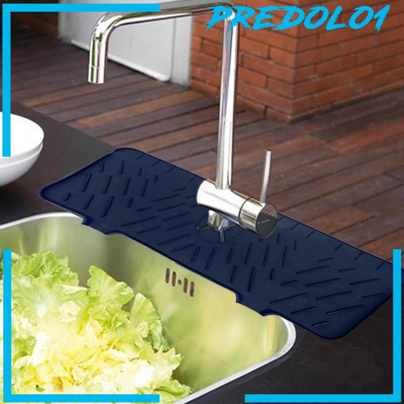 Silicone Kitchen Faucet Sink Splash Guard Sink Draining Pad Behind Faucet
