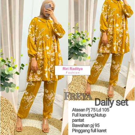 FREYA SET / PIYAMA RAYON / PIYAMA KATUN VISCOSE / DAILY SET KATUN