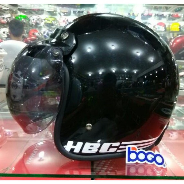 HELM BOGO HELM RETRO HBC BLACK METALLIC