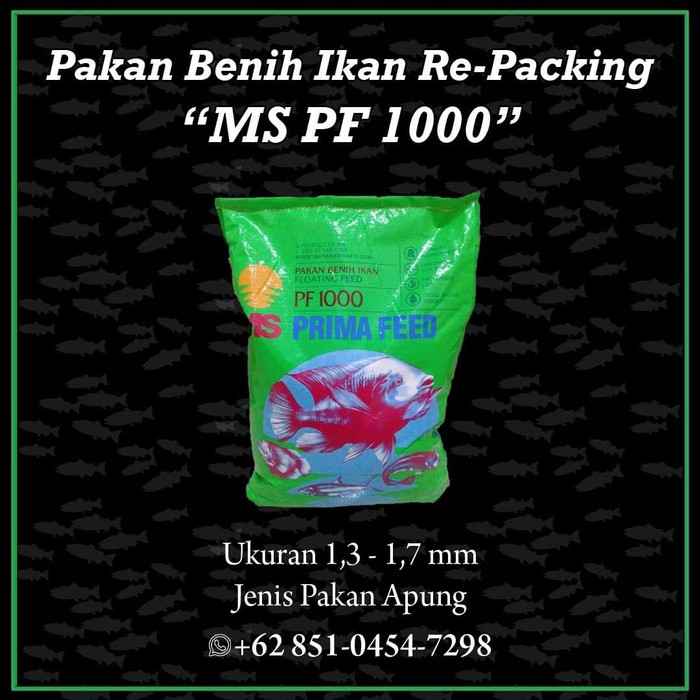 Dijual Pelet /Pakan Ikan Gurame, Lele, Nila, Gabus MatahariSakti PF1000 Repak Limited