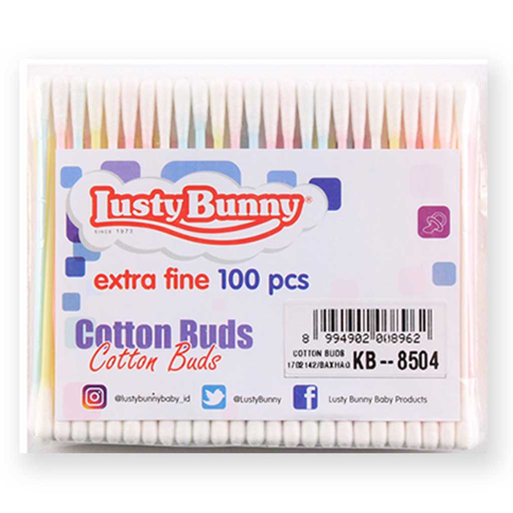 *FRAULEINCO* Pigeon Cotton Swab Small Tip - 100 Pcs / Lusty Bunny Cotton Swab Extra Fine - 100 Pcs / Cussons Cutton Buds Regular Dewasa 50 100 Extra Fine bayi anak 50 100