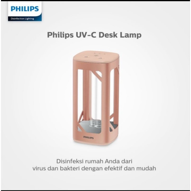 Philips UVC desk lamp. anti bakteri kuman portable. murah habiskan stok Rose Gold