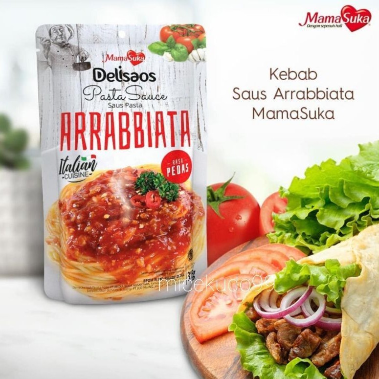 

MAMASUKA ARRABBIATA PASTA SAUCE / SAUS SAOS DRESSSING INSTANT INSTAN SPAGHETTI