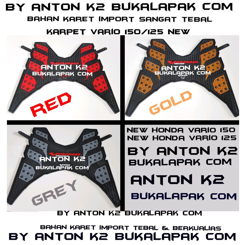 KARPET VARIO 125 LED VARIO 150 LED INJAKAN KAKI VARIO 125 LED VARIO 150 LED BORDES VARIO 125 LED VA