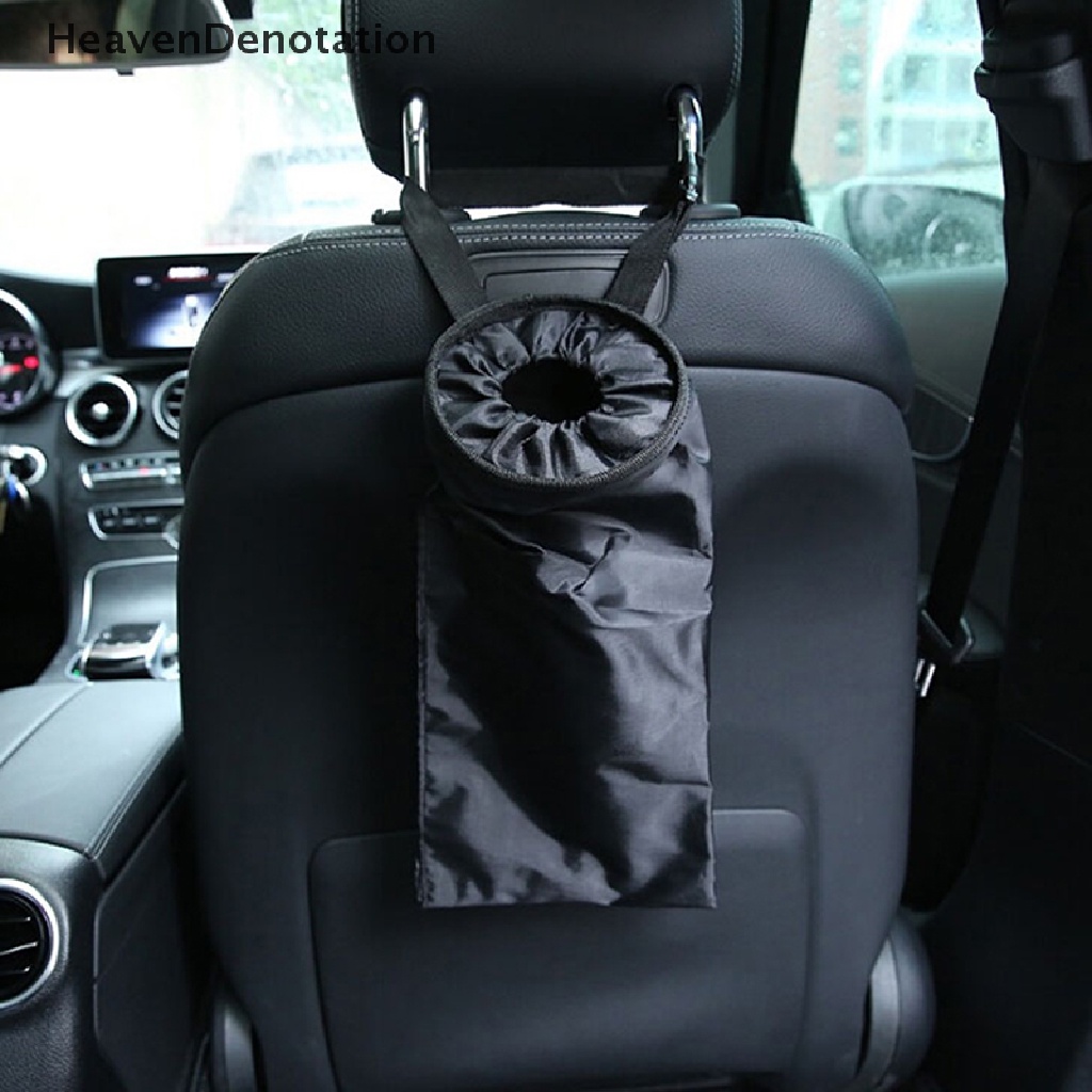 [HeavenDenotation] Car trash can garbage hanging bag holder container auto back seat storage bags