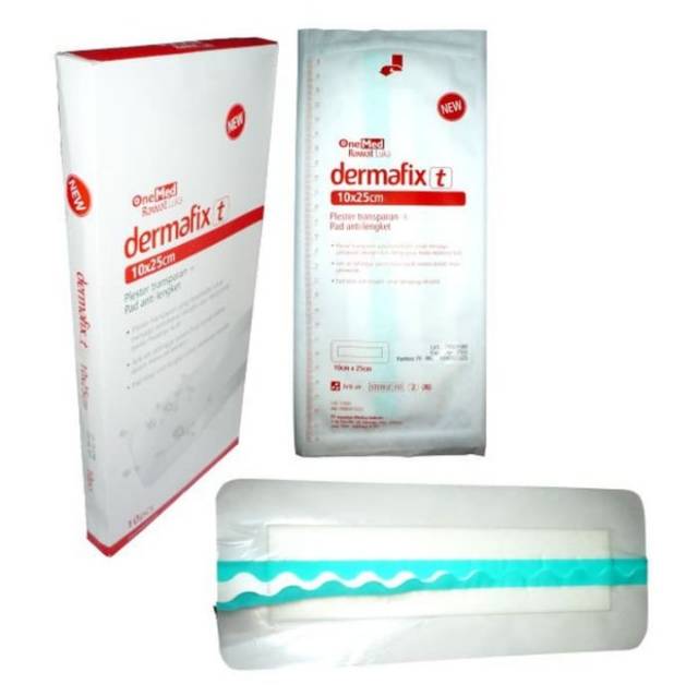 Dermafix T 10 x 25 Plester Luka Original Onemed Transparan Anti Air 10x25 cm