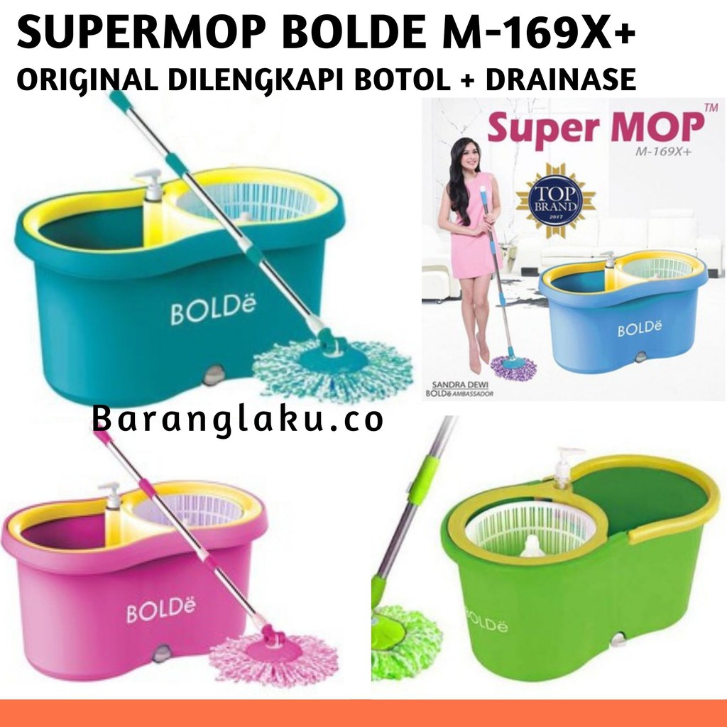 ALAT PEL SUPER MOP BOLDE M-169X ORIGINAL / ASLI SUPER MOP BOLDE ALAT PEL LANTAI PRAKTIS / ERN-138X