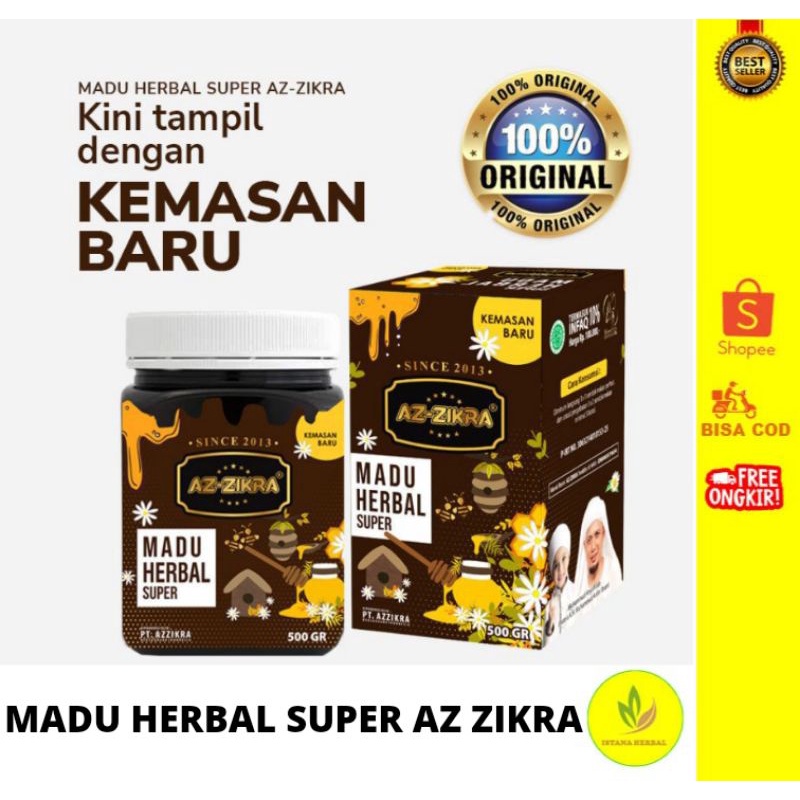 

MADU HERBAL SUPER AZ ZIKRA 500gr/100% HERBAL ALAMI/ORIGINAL/TERLARIS