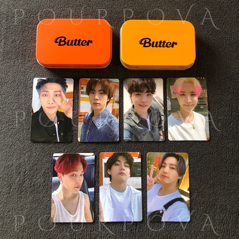 READY POB BTS BUTTER ALBUM WEVERSE GIFT Photocard Tincase official benefit
