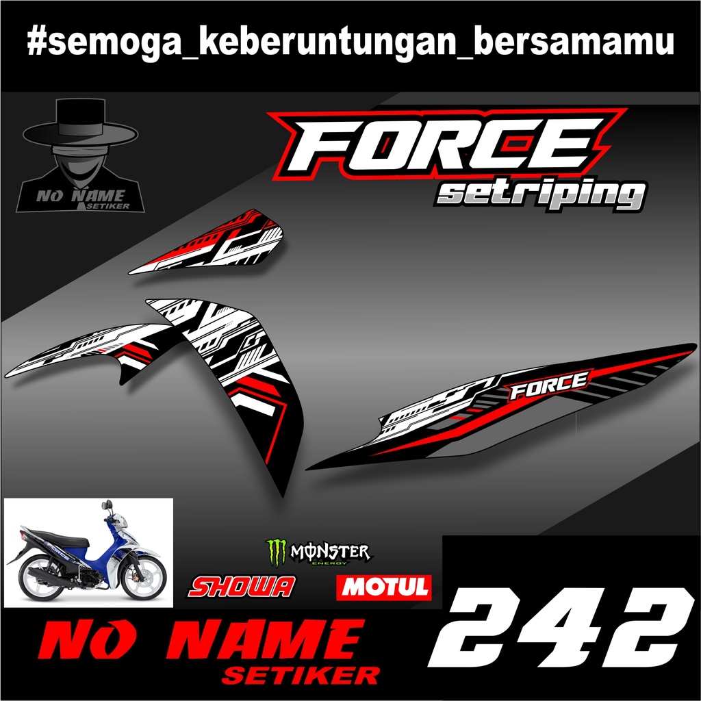 STICKER STRIPING LIS BODY (242) YAMAHA VEGA FORCE 2016-2017