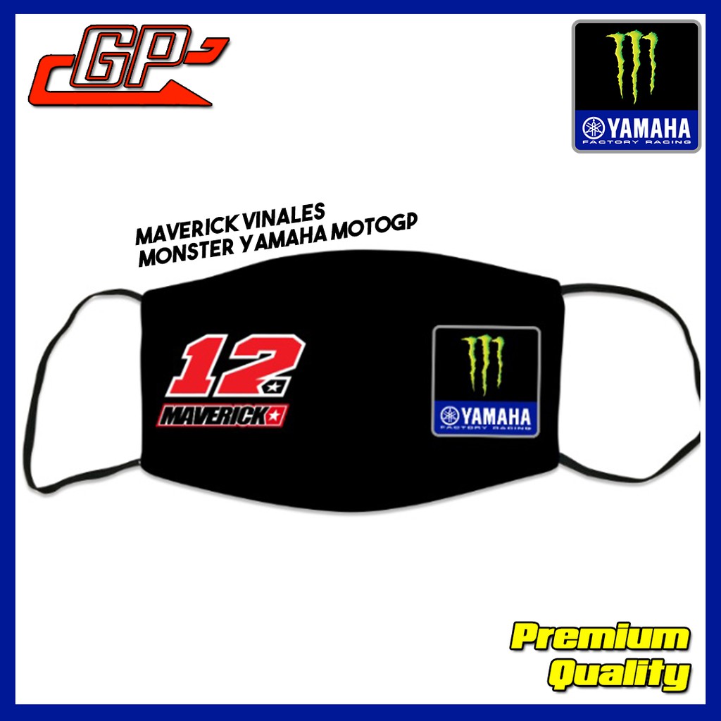Masker Kain Premium Maverick Vinales Monster Yamaha MotoGP