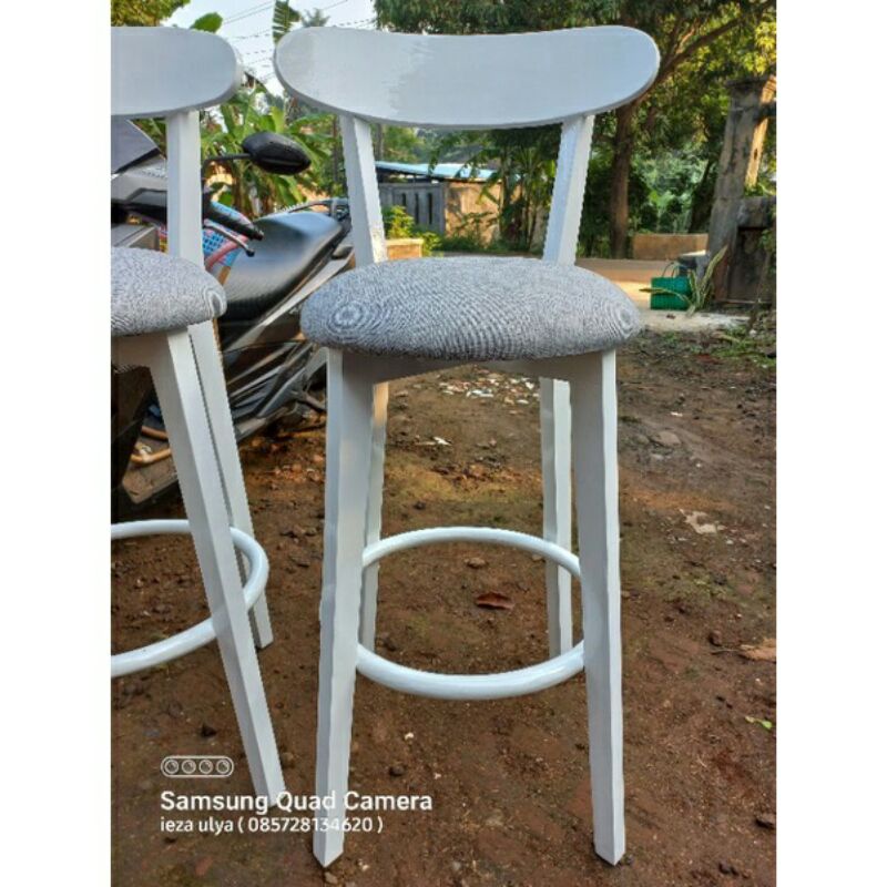 KURSI BAR KAYU JATI BUSA