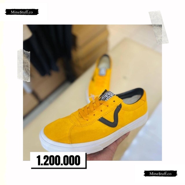 Vans Sport Cadnium White Yellow Suede Original 100% BNIBWT ( Brand New In Box With Tag )