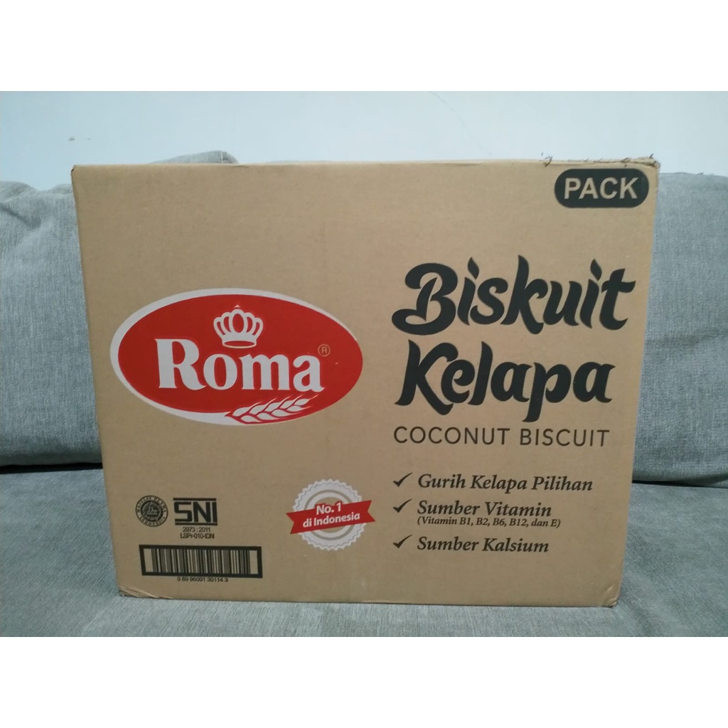 Jual Roma Biskuit Kelapa 300 Gram Gr Dus Isi 28 Per Karton Shopee